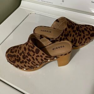 Torrid Brown Leopard Print Mules